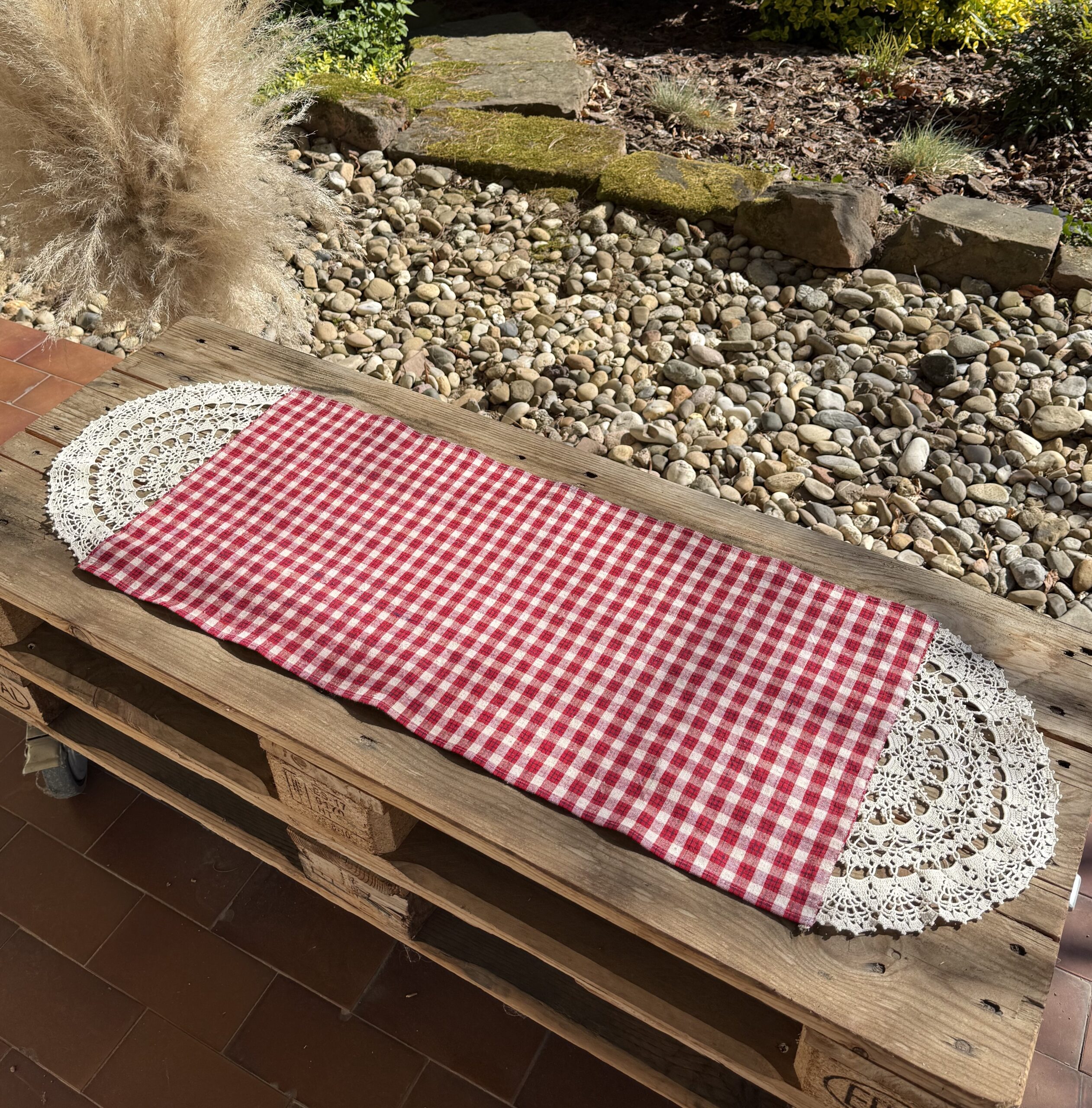 Chemin de table kelsch ancien 110×35 cm