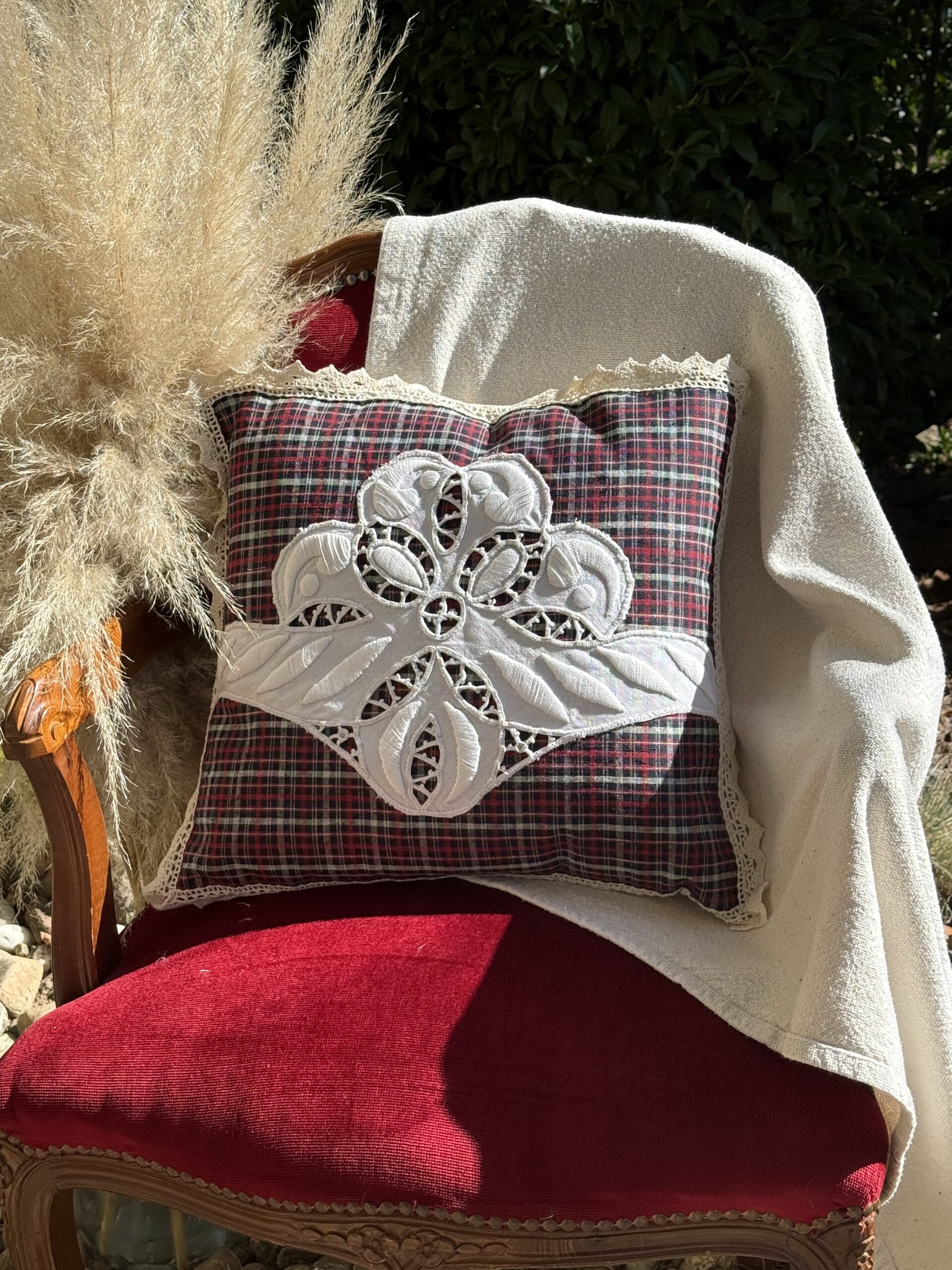 coussin kelsch ancien 40×40 cm
