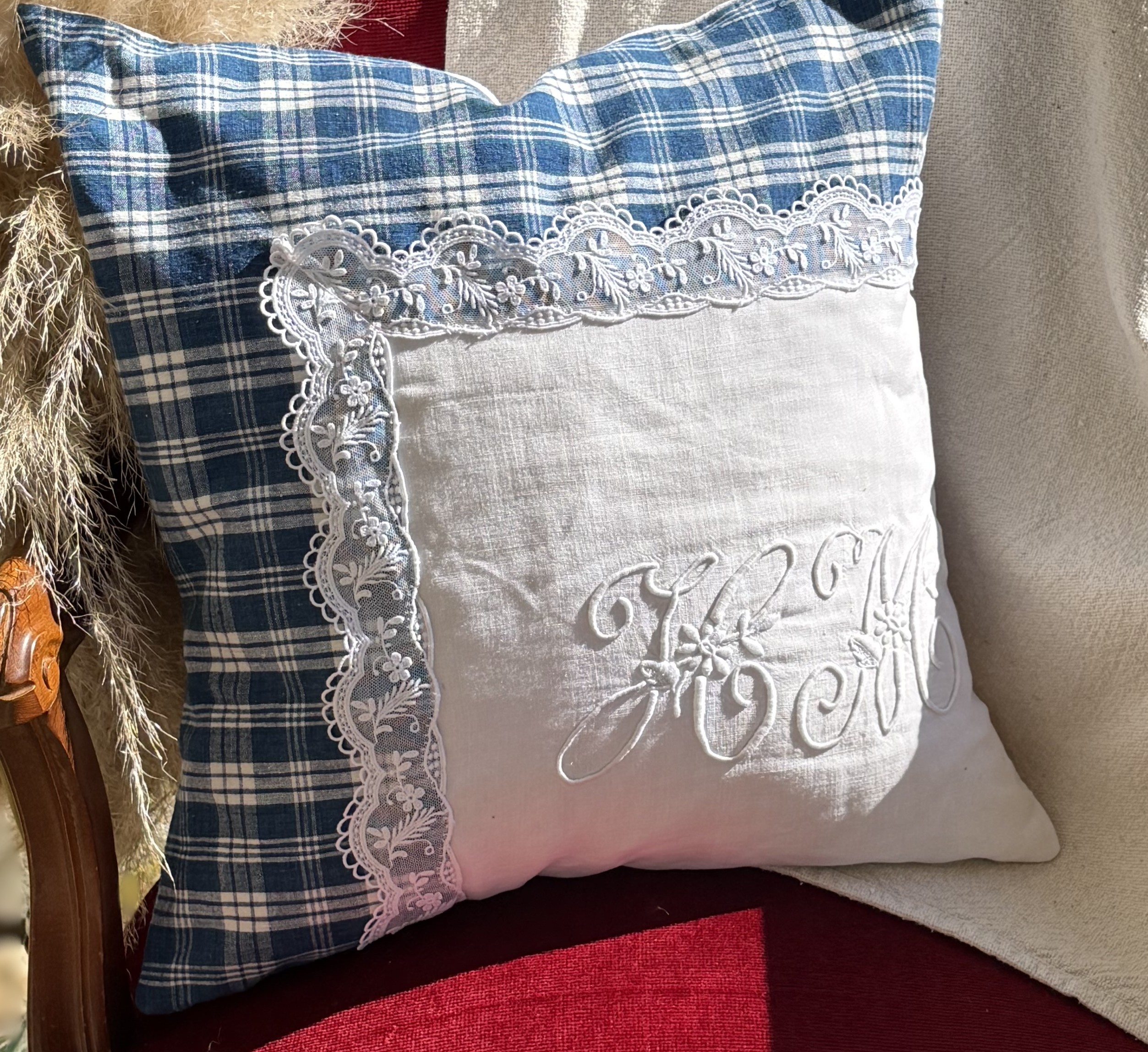 Coussin kelsch ancien 40×40 cm