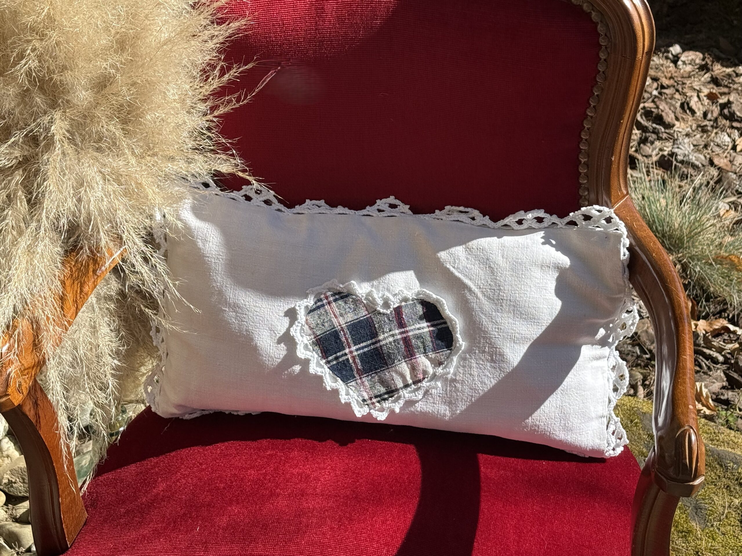 coussin kelsch ancien 20×40 cm