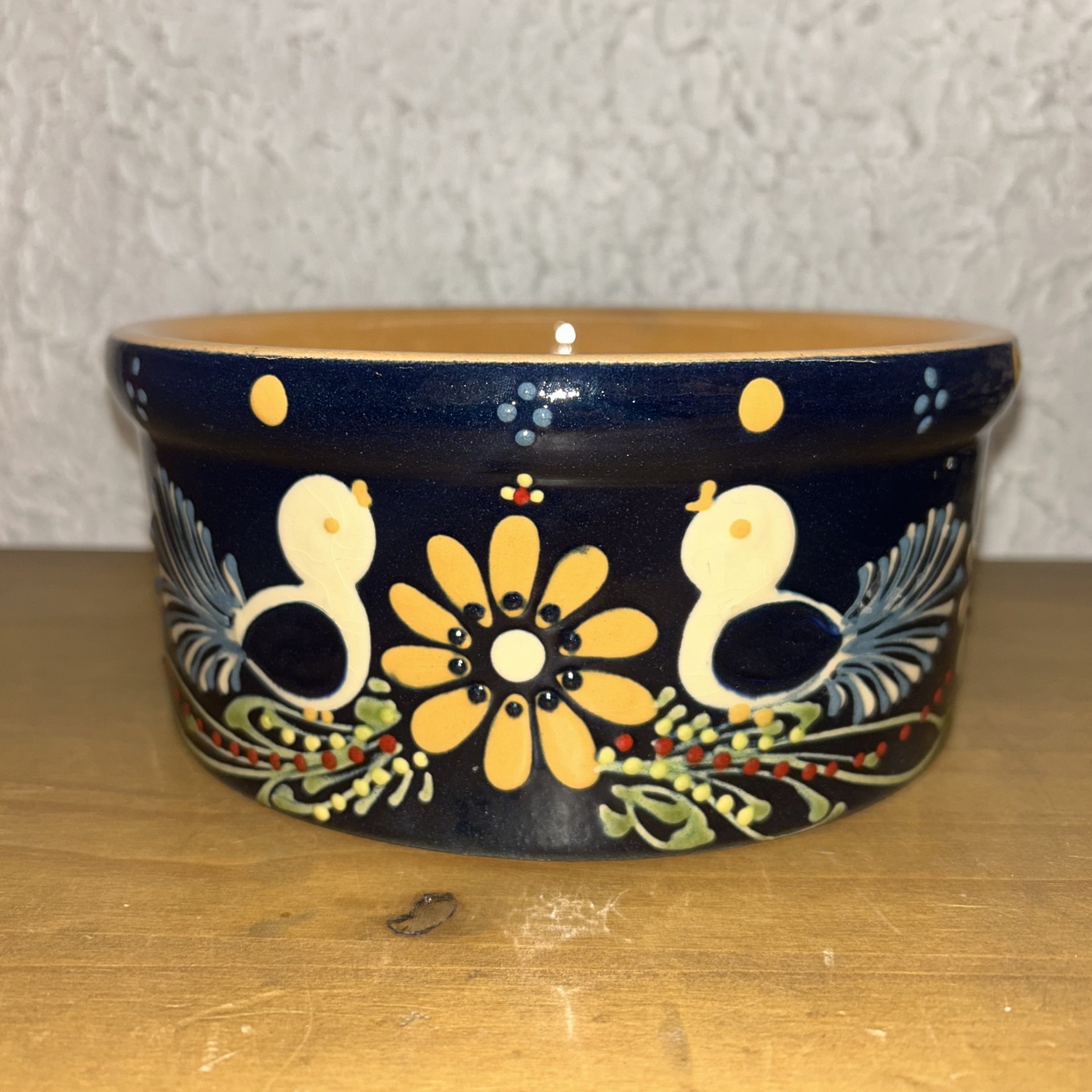 Soufflé Bleu foncé Oiseaux